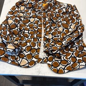 Stylish Womans Jacket with Brown and Black Pattern